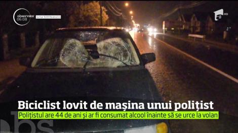 Biciclist lovit mortal de mașina unui polițist