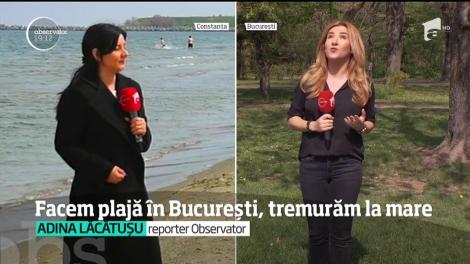 Vara din aprilie pare pe sfârşite. La malul mării, au fost cu 16 grade mai puţin decât în cel mai călduros loc din România