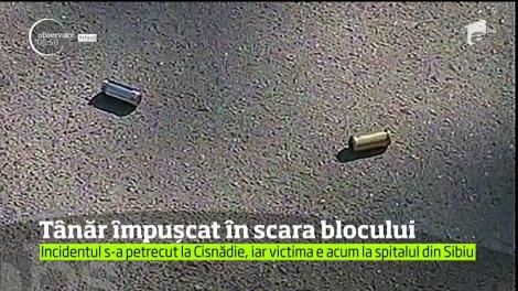 Scandal încheiat cu focuri de armă într-un bloc din Cisnădie!