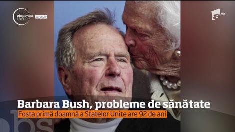 Barbara Bush, probleme grave de sănătate.  Fosta primă doamnă a Statelor Unite refuză orice fel de tratament medical
