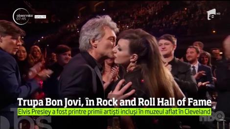 Trupa Bon Jovi s-a reunit pentru a marca includerea sa în celebrul Rock and Roll Hall of Fame