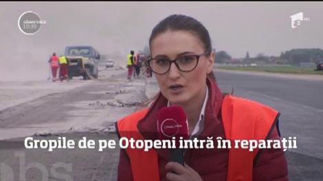 A &icirc;nceput repararea gropilor din pistele Aeroportului Otopeni