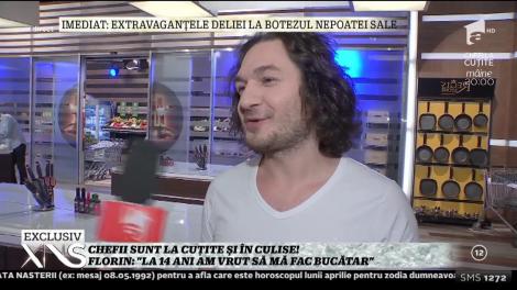 Chef Florin Dumitrescu voia să fie prezentator tv: "Când eram micuț, luam un spray și prezentam concursuri. Abia la 14 ani am vrut să mă fac bucătar"