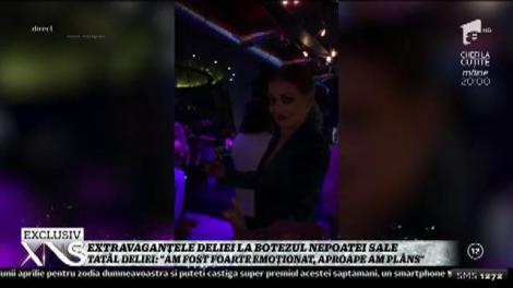 Extravaganţele Deliei la botezul nepoatei sale!