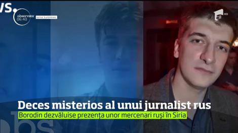 Informația dimineții. Un cunoscut ziarist A MURIT într-un mod suspect. : „Am primit un telefon în care-mi spunea că e urmărit”