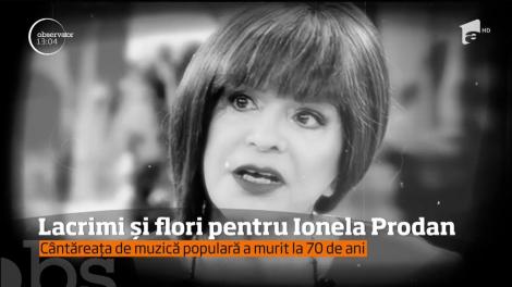 Lacrimi și flori pentru Ionela Prodan. Artista va fi înmormântată la cimitirul Bellu