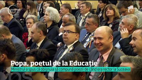 Ministrul Educației, Valentin Popa, îi face concurență lui Eminescu: „Acei ce-şi serbează existenţa la înflorit mijloc de aprilie!”