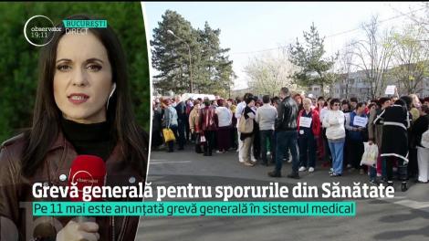 Greva generală pentru sporurile din Sănătate