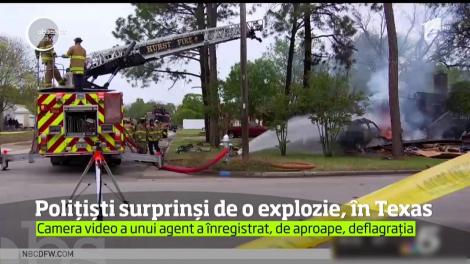 Poliţia din Texas a dat publicităţii imagini ale unei explozii impresionante, în care o casă a fost distrusă