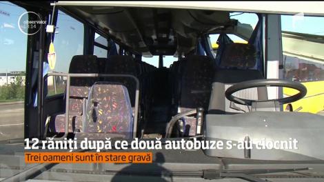 Cod roşu în judeţul Satu Mare! Două autobuze cu pasageri s-au ciocnit frontal, iar mai mulţi oameni au putut fi scoşi doar după intervenţia celor de la descarcerare