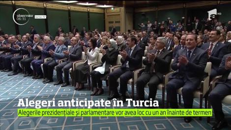 Preşedintele Turciei, Regep Erdogan, a convocat alegeri prezidenţiale anticipate, decizie care i-a luat prin surprindere pe analiştii politici