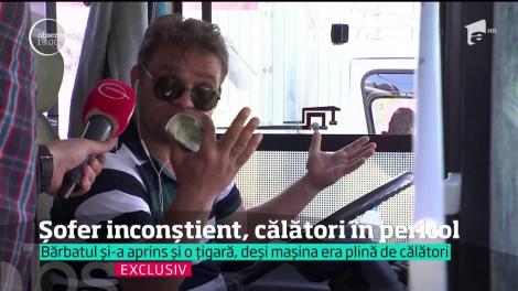 Un şofer de microbuz este filmat când fumează şi numără bani la volan. Chiar şi după ce imaginile cu el ajung la ştiri, alege sa duca pasagerii în acelaşi mod periculos