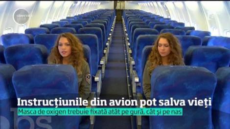 În timp ce avionul este în picaj, călătorii sunt mai preocupaţi să trimită mesaje decât să îşi salveze viaţa! Masca de exigen şi centura de siguranţă, extrem de importante în caz de urgenţă!