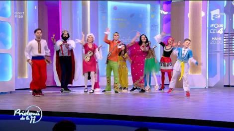 Trupa de teatru muzical educativ pentru copii "Pam Pam" cântă piesa "Indiana" la "Prietenii de la 11"