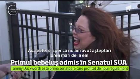 Senatul Statelor Unite a luat o decizie istorică: a autorizat prezenţa, în incinta sa, a copiilor mai mici de un an