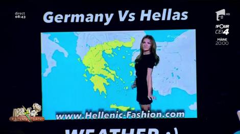 Dani, după ce vede cum se prezintă vremea la o televiziune din Grecia: „Cântă la fel de prost ca Flavia, dar a noastră dansează profesionist!”