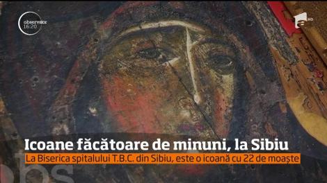 Icoane făcătoare de minuni, la  spitalul TBC din Sibiu! Moaștele a 22 de sfinți le dă o speranță mai mare în vindecare sutelor de bolnavi și pelerini