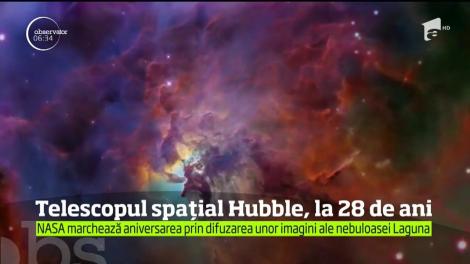 Imagini inedite au fost difuzate de NASA pentru a marca cea de-a 28-a aniversare a telescopului orbital Hubble
