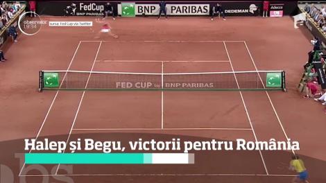 Simona Halep câştigă meciul de Fed Cup