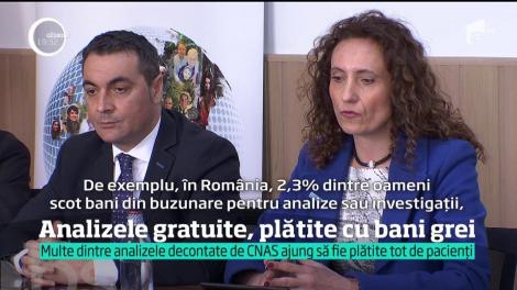 Beneficiem de analize gratuite. &Icirc;nsă doar pe h&acirc;rtie. &Icirc;n realitate, mai bine de jumătate dintre rom&acirc;ni plătesc serviciile medicale, la privat