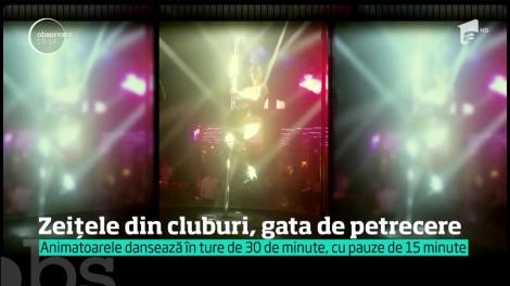 Zeițele din cluburi, gata de petrecere. C&acirc;t c&acirc;știgă o animatoare &icirc;ntr-o noapte. Veniturile sunt fabuloase!
