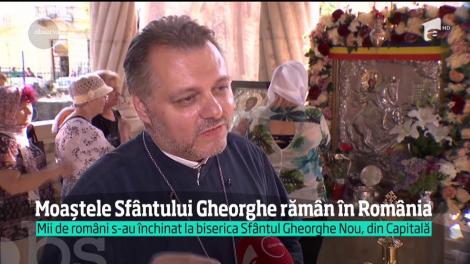 Moaștele Sfântului Gheorghe rămân în România