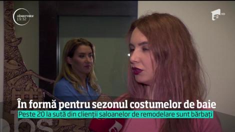 Cu patru zile înainte de deschiderea sezonului de plajă, cele mai aprige pregătiri se fac în saloanele de modelare corporală şi în sălile de fitness