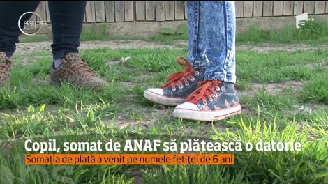 O fetiţă de 6 ani din judeţul Iaşi a primit somaţie de la Fisc, pentru plata unei radiografii în valoare de 35 de lei