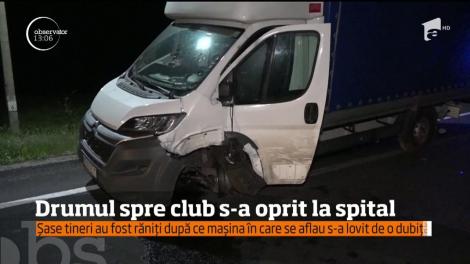 Accident în Olt. Șase tineri au fost duşi la spital