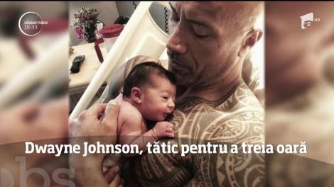 Dwayne Johnson, tătic pentru a treia oară
