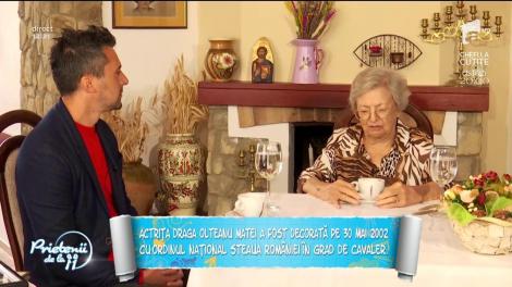 "Prietenii de la 11" au intrat în casa actriţei Draga Olteanu Matei. Cum arată o zi din viața sa, la 84 de ani?