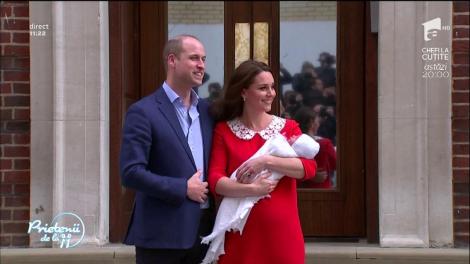 Primele imagini cu bebeluşul regal! Kate Middleton şi prinţul William l-au prezentat lumii, la ieşirea din spital