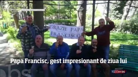 Papa Francisc, gest impresionant de ziua lui