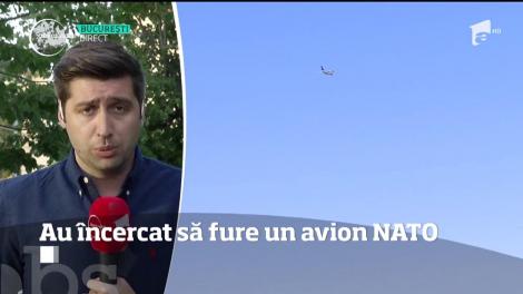 Un bărbat şi un copil au vrut să fure un avion NATO