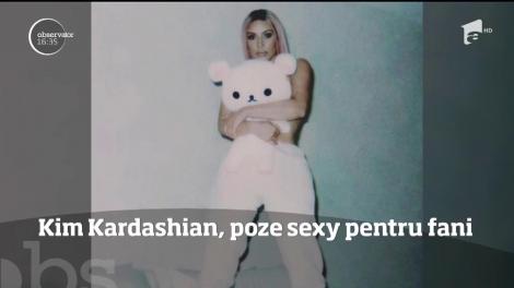 Kim Kardashian, poze sexy pentru fani
