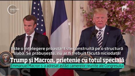 Trump și Macron, prietenie cu totul specială