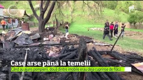 Incendiu de proporţii într-un sat din Bacău