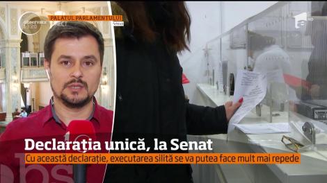 Declaraţia Unică, la Senat