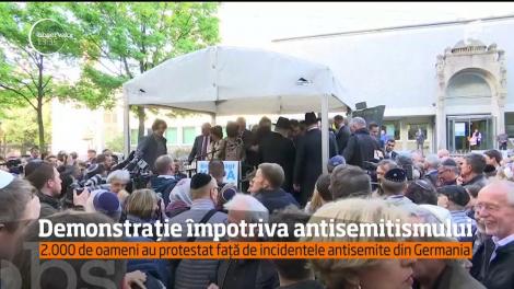 Demonstraţie de amploare &icirc;mpotriva antisemitismului, &icirc;n Germania