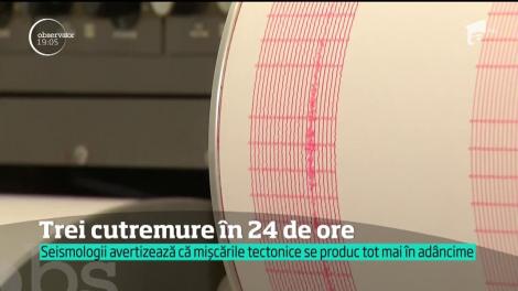 România, zguduită de trei cutremure în nici 24 de ore