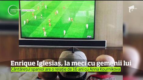 Enrique Iglesias a postat o nouă poză cu gemenii săi