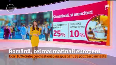 Românii, cei mai matinali europeni