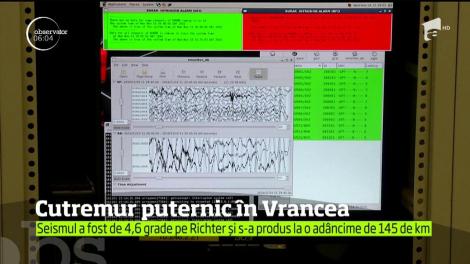 Un cutremur cu magnitudinea de 4,6 grade pe Richter a avut loc în zona Vrancea şi s-a resimţit la Covasna, Întorsura Buzăului, Târgu Secuiesc, Sfântu Gheorghe dar şi în Capitală