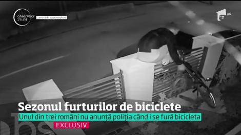 S-a deschis şi sezonul furturilor de biciclete. Hoţii sar gardurile vilelor şi fură adevărate bijuterii, unele şi de câteva mii de euro