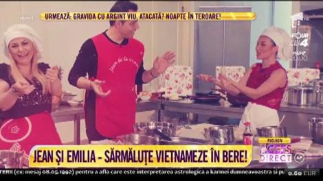 Jean de la Craiova şi Emilia Ghinescu se întrec în ale gătitului în bucătăria lui Minh, fosta concurentă de la "Chefi la cuțite"