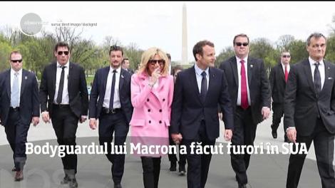 Bodyguardul lui Macron a făcut furori în SUA