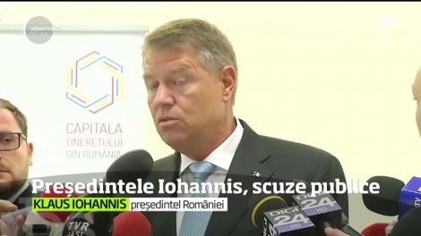 Președintele Klaus Iohannis, scuze publice