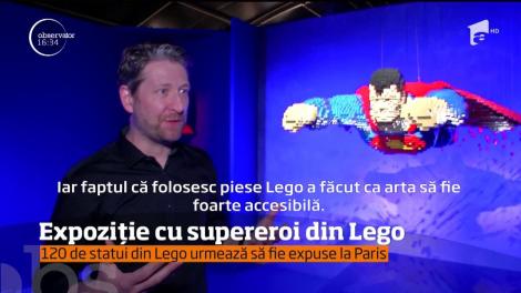 Expoziție cu supereroi din Lego