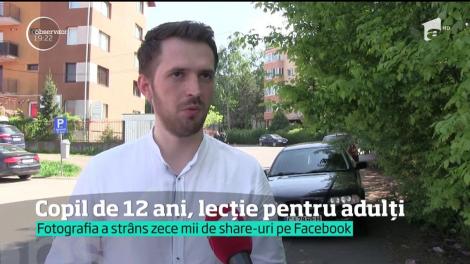 Gestul unui copil stârneşte admiraţia unei ţări întregi. Povestea lui, împreună cu fotografia care-l înfăţişează, au devenit virale