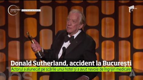 Actorul Donald Sutherland, accident la Bucureşti. Un echipaj SMURD a intervenit de urgenţă